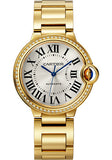 Cartier Ballon Bleu de Cartier Watch - 36 mm Yellow Gold Case - Diamond Bezel - WJBB0043