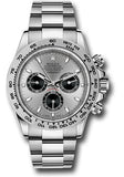 Rolex White Gold Cosmograph Daytona 40 Watch - Steel And Black Index Dial - 116509 stbk
