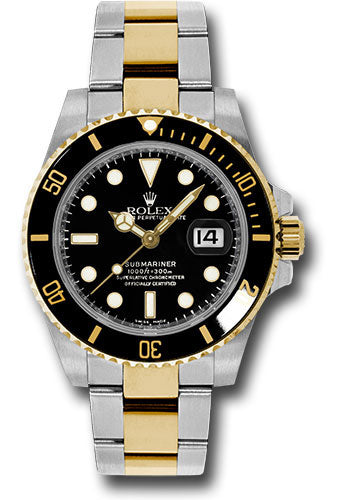 Rolex Steel and Gold Rolesor Date - Black Dial - 1166 – Time