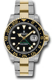 Rolex Steel Date GMT-Master II 40 Watch - Black Bezel - Black Dial - Oyster Bracelet - 116713LN