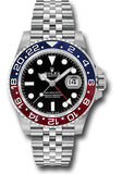 Rolex Steel GMT-Master II 40 Watch - Blue And Red Pepsi Bezel - Black Dial - Jubilee Bracelet - 126710BLRO j
