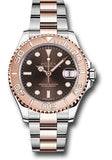 Rolex Steel and Everose Gold Rolesor Yacht-Master 37 Watch - Chocolate Dial - 268621