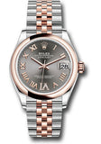 Rolex Steel and Everose Gold Datejust 31 Watch - Domed Bezel - Mother-Of-Pearl Diamond Dial - Jubilee Bracelet - 278241 dkrhdr6j