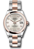Rolex Steel and Everose Gold Datejust 31 Watch - Domed Bezel - Rose Diamond Dial - Oyster Bracelet - 278241 sdo