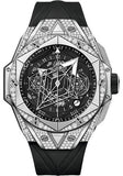 Hublot Big Bang Sang Bleu II Titanium Pave Watch - 45 mm - Black Dial-418.NX.1107.RX.1604.MXM20