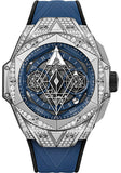 Hublot Big Bang Sang Bleu II Titanium Blue Pave Watch - 45 mm - Blue Dial-418.NX.5107.RX.1604.MXM20