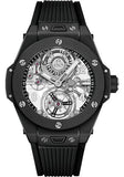 Hublot Big Bang Tourbillon Automatic Black Magic Watch - 45 mm - Sapphire Dial - Black Rubber Strap-419.CI.0170.RX