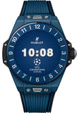 Hublot Big Bang e UEFA Champions League™ Watch - 42 mm - Digital Hublot Dial - Black and Blue Rubber Strap Limited Edition of 500-440.EX.1100.RX.UCL20