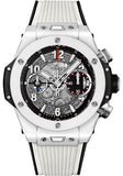 Hublot Big Bang Unico White Ceramic 42mm Watch - 42 mm - Black Skeleton Dial-441.HX.1170.RX