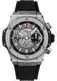 Hublot Big Bang Unico Titanium Diamonds 42mm Watch - 42 mm - Black Skeleton Dial-441.NX.1170.RX.1104