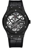 Hublot Classic Fusion Skeleton Tourbillon All Black Limited Edition of 99 Watch-505.CM.0140.LR
