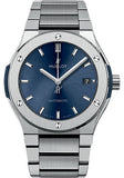 Hublot Classic Fusion Blue Titanium Bracelet Watch-510.NX.7170.NX