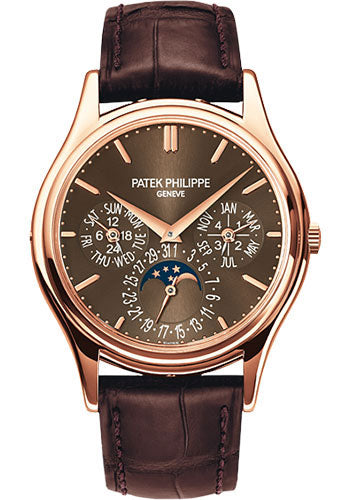 Patek Philippe Complications men's watch in 18k rose gold, self-winding.