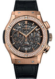 Hublot Classic Fusion Aerofusion King Gold Diamonds Watch - 45 mm - Sapphire Dial-525.OX.0180.LR.1104