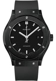 Hublot Classic Fusion Black Magic Watch - 42 mm - Black Dial - Black Lined Rubber Strap-542.CM.1171.RX