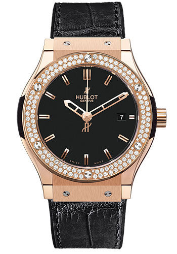 Hublot Classic Fusion Gold Diamonds Watch-561.PX.1180.LR.1104