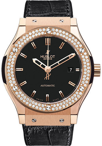 Hublot Classic Fusion Gold Diamonds Watch-565.PX.1180.LR.1104