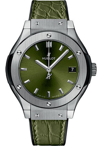 Hublot Classic Fusion Green Titanium Watch-581.NX.8970.LR