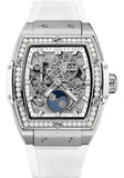 Hublot Big Bang Moonphase Titanium White Diamonds Watch-647.NE.2070.RW.1204