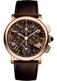 Cartier Rotonde de Cartier Perpetual Calendar Chronograph Watch - 42 mm Pink Gold Case - W1556225