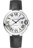 Cartier Ballon Bleu de Cartier Watch - 36.6 mm Steel Case - Black Alligator Strap - W69017Z4