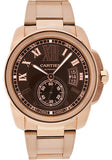 Cartier Calibre de Cartier Watch - 42 mm Pink Gold Case - Chocolate-Colored Dial - W7100040