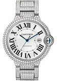 Cartier Ballon Bleu de Cartier Watch - Large White Gold Diamond Case - Diamond Bracelet - WE902006
