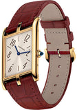 Cartier Tank Asymetrique Watch - 47.15 mm x 26.10 mm Yellow Gold Case - Champagne Dial - Brown Alligator Strap Limited Edition of 100 - WGTA0044