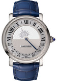Cartier Rotonde de Cartier Mysterious Day/Night Watch - 40 mm White Gold Case - WHRO0043