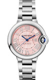 Cartier Ballon Bleu de Cartier Watch - 33 mm Steel Case - Pink Dial - Interchangeable Bracelet - WSBB0046
